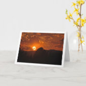 Carte Le coucher du soleil (Fleur jaune)