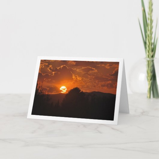 Carte Le coucher du soleil (Devant)