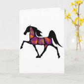 CARTE LE COUCHER DU SOLEIL DE CHEVAL (Fleur jaune)