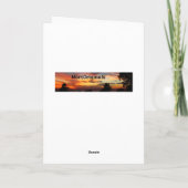 Carte Le coucher du soleil de lac obtiennent bien (Dos)