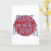 Carte Le Courage Est L'Anniversaire Du Slogan De Récupér (Fleur jaune)