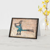 Carte Le coureur de route Petroglyph Nouveau-Mexique's S (Fleur jaune)