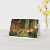 Carte Le couronnement de Napoléon, Jacques-Louis David (Fleur jaune)