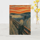 Carte Le cri d'Edvard Munch (Fleur jaune)