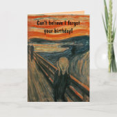 Carte Le cri d'Edvard Munch (Devant)