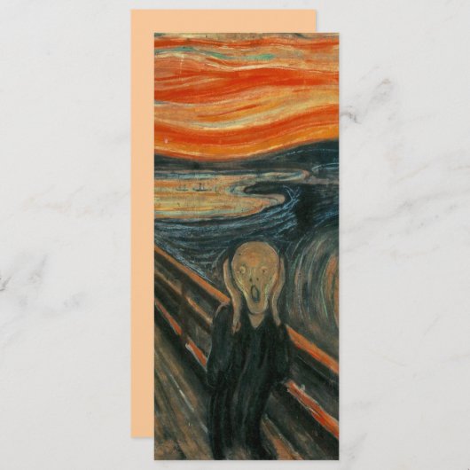 Carte Le cri d'Edvard Munch (Devant / Derrière)