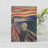 Carte Le Cri d'Edvard Munch, Expressionnisme Vintage (Debout devant)