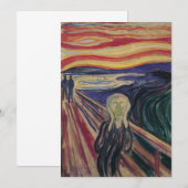 Carte Le Cri d'Edvard Munch, Expressionnisme Vintage (Devant / Derrière)