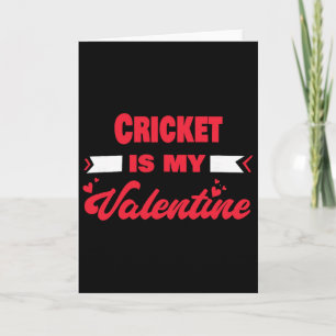 Carte Le cricket est mon valentin Saint-Valentin drôle d