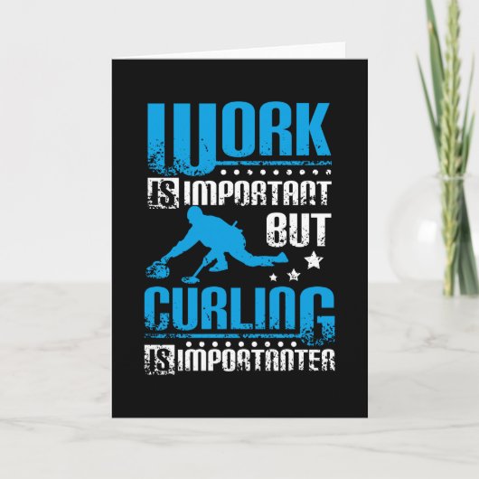 Carte Le curling est plus important (Devant)