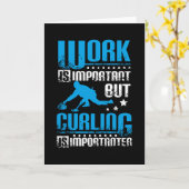 Carte Le curling est plus important (Fleur jaune)