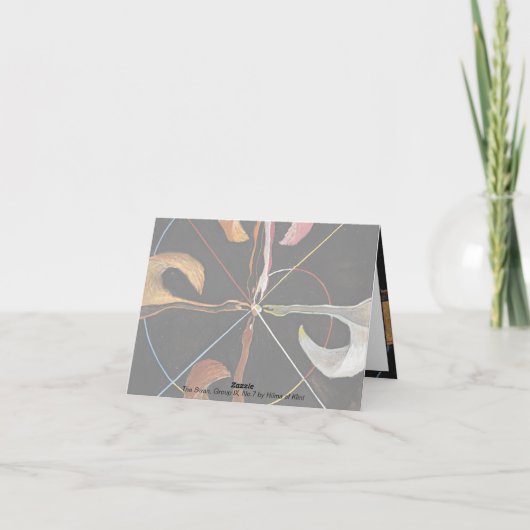 Carte Le Cygne, Groupe IX, No 7 par Hilma af Klint (Dos)