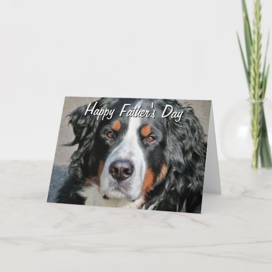 Carte Le DA du père heureux d'image de photo de chien de (Devant)