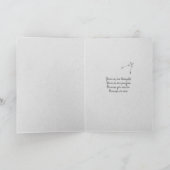 Carte Le dandelion noir croient inspiration (Intérieur)