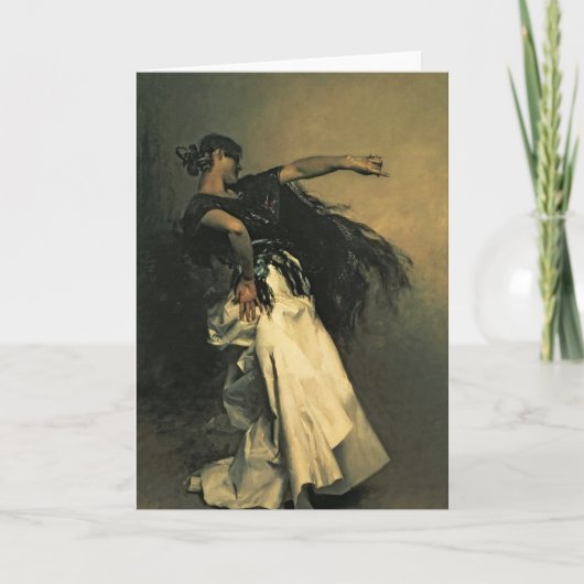 Carte Le danseur espagnol, étude pour le "EL Jaleo", (Devant)