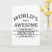 Carte Le dentiste le plus génial du monde (Fleur jaune)