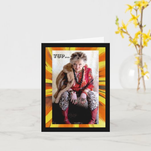 Carte Le désalignage fonctionne jusqu'à présent (Fleur jaune)