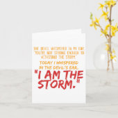 Carte Le diable chuchota à mon oreille Citation du diabl (Fleur jaune)