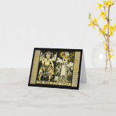 Carte Le diable et le Tarot de la Tour (Fleur jaune)