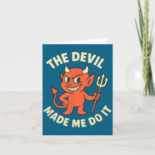 Carte Le Diable l'a fait pour Halloween