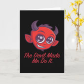 Carte Le diable m'a poussé à le faire (Fleur jaune)