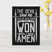 Carte Le diable m'a vu et a pensé qu'il avait gagné jusq (Fleur jaune)