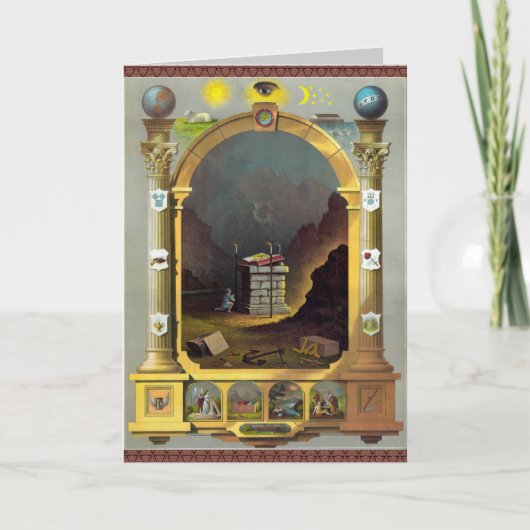 Carte Le diagramme maçonnique (Devant)