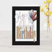 Carte Le diamant d'amusement de "joyeux anniversaire" (Fleur jaune)