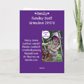 Carte Le dimanche (Dos)