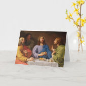 Carte Le dîner chez Emmaus (Fleur jaune)