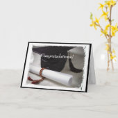 Carte Le diplômé (Fleur jaune)