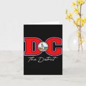 Carte Le District De Washington Dc Souvenir De Vacances  (Fleur jaune)
