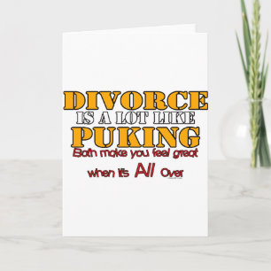 Carte Le divorce, c'est comme le pugilat