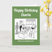 Carte Le docteur dit que son patient tweete trop (Fleur jaune)