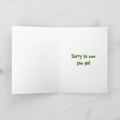 Carte Le dos du cheval au revoir (Intérieur)