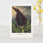 Carte Le Dragon Arum — Réinterprétation Botanique Modern (Fleur jaune)