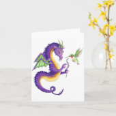 Carte Le dragon de lavande (Fleur jaune)