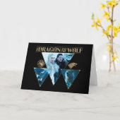Carte Le Dragon et le Wolf Daenerys & Jon Graphic (Fleur jaune)
