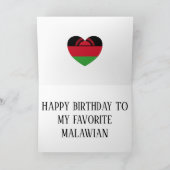 Carte Le drapeau du Malawi est l'anniversaire patriotiqu (Intérieur)