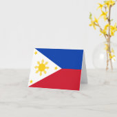 Carte Le drapeau philippin (Fleur jaune)