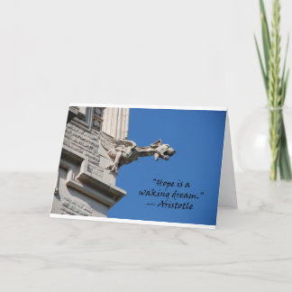 Carte Le "espoir est" un Aristote rêveur de réveil
