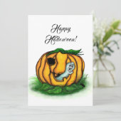 Carte Le fantôme d'Halloween (Debout devant)