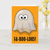 Carte Le Fantôme d'Halloween de la Coupe FA-BOO-Lous (Fleur jaune)