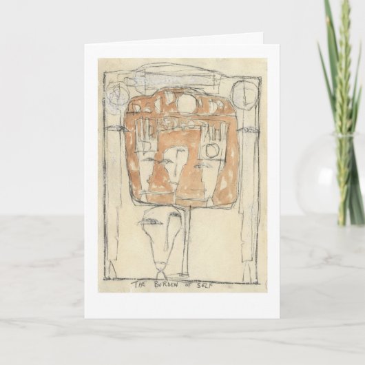 Carte Le fardeau de soi. (Devant)