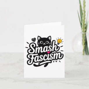 Carte Le Fascisme Smash Résiste Au Fascisme Pour Les Fem