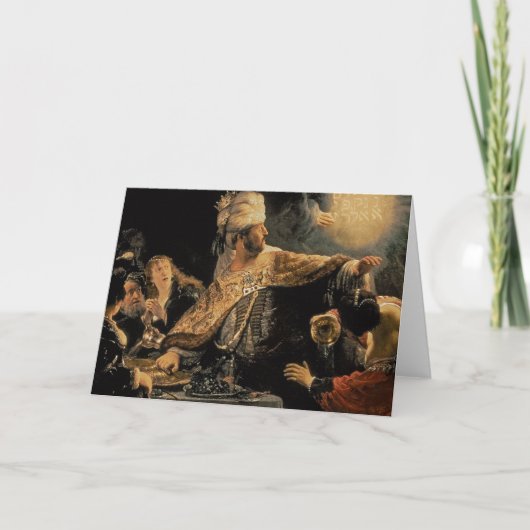 Carte Le festin c.1636-38 du Belshazzar (Devant)