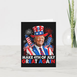 Carte Le feu d'artifice patriotique de Trump rend 4 juil