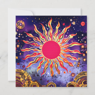 Carte "Le feu de la danse du Cosmos" Le Soleil