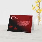 Carte Le Feu de l'Amour de Dieu. (Fleur jaune)