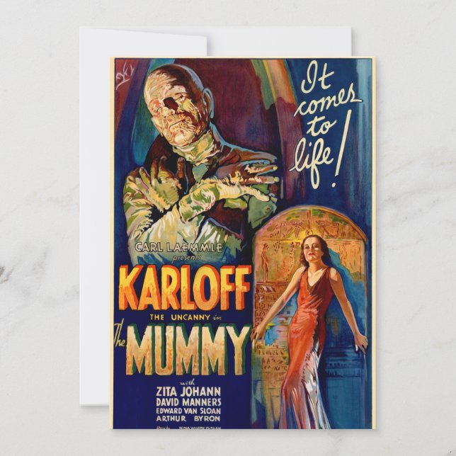 Carte Le film de la momie 1932 (Devant)